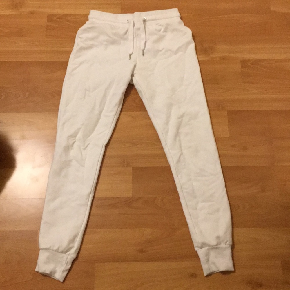 White sweatpants